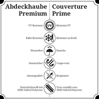 Abdeckhaube Premium Outdoorkitchen Kamado Trolley