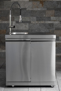 Outdoor - Outdoor kitchen XXL Plus (XXL Pro, drawer element, sink)