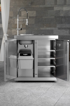 Outdoor - Outdoor kitchen XXL Plus (XXL Pro, drawer element, sink)