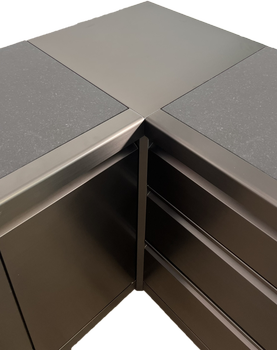 Outdoorkitchen Eckelement 90° Black Edition