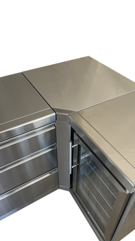 Outdoorkitchen Eckelement 90° Trolley