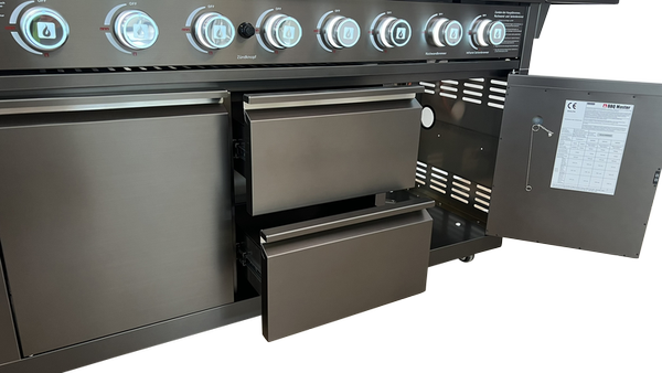 Outdoor - Aussenküche XXL Plus Black Edition (XXL Pro Black Edition, Schubladenelement Black Edition)