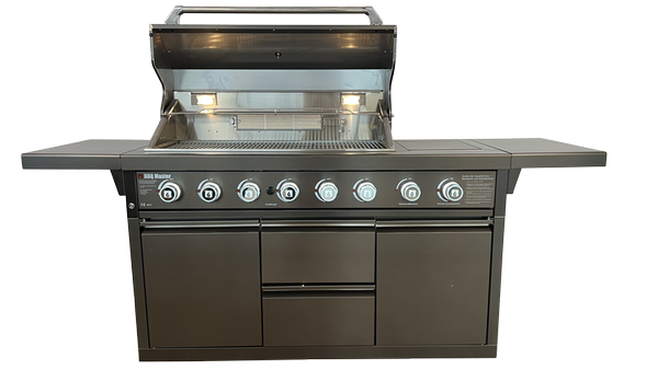 Outdoor - Aussenküche XXL Black Edition (XXL Pro , Schubladenelement)