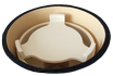 Heat distribution plate with feet L Pro